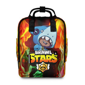 Женский рюкзак 3D с принтом BRAWL STARS LEON SHARK в городе Новоалтайск, 100% полиэстер | лямки с регулируемой длиной, сверху ручки, чтобы рюкзак нести как сумку. Основное отделение закрывается на молнию, как и внешний карман. Внутри два дополнительных кармана, один из которых закрывается на молнию. По бокам два дополнительных кармашка, куда поместится маленькая бутылочка
 | brawl | brawl stars | crow | leon | max | sally | shark | stars | акула | бравл | бравл старс | браво старс | игра | компьютерная | кров | леон | леон акула | макс | старс | шарк