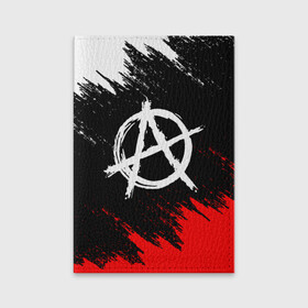Обложка для паспорта матовая кожа с принтом АНАРХИЯ ANARCHY (Z) в городе Новоалтайск, натуральная матовая кожа | размер 19,3 х 13,7 см; прозрачные пластиковые крепления | anarchy | riot | rock | анархия | бунт | знаки | музыка | панки | рок | символ