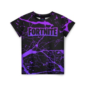 Детская футболка 3D с принтом Fortnite в городе Новоалтайск, 100% гипоаллергенный полиэфир | прямой крой, круглый вырез горловины, длина до линии бедер, чуть спущенное плечо, ткань немного тянется | 