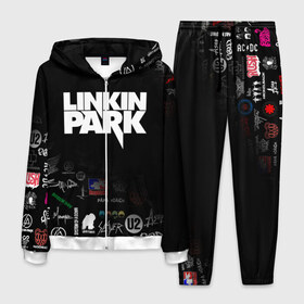 Мужской костюм 3D с принтом LINKIN PARK в городе Новоалтайск, 100% полиэстер | Манжеты и пояс оформлены тканевой резинкой, двухслойный капюшон со шнурком для регулировки, карманы спереди | chester bennington | linkin park | mike shinoda | альтернативный метал | альтернативный рок | линкин парк | майк шинода | ню метал | поп музыка | поп рок | рэп метал | рэп рок | электроник рок