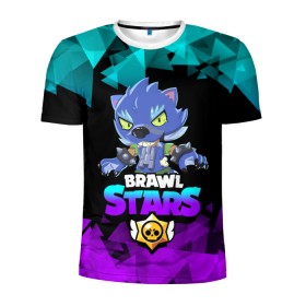Мужская футболка 3D спортивная с принтом Brawl stars leon оборотень. в городе Новоалтайск, 100% полиэстер с улучшенными характеристиками | приталенный силуэт, круглая горловина, широкие плечи, сужается к линии бедра | Тематика изображения на принте: bea | bib | brawl stars | crow | el brown | leon | max | nita | sally leon | shark | акула | биа | биби | бравл старс | ворон | игра | леон | макс | нита | оборотень | салли леон | сэлли леон | шарк | эл браун