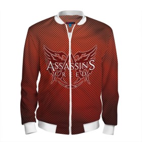 Мужской бомбер 3D с принтом Assassin’s Creed. в городе Новоалтайск, 100% полиэстер | застегивается на молнию, по бокам два кармана без застежек, по низу бомбера и на воротнике - эластичная резинка | game | stream | ассасин крид | ассасинc | ассасины | видеоигра | война | дезмонд майлс | игра | стрим | тамплиеры