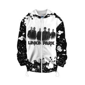 Детская куртка 3D с принтом LINKIN PARK(+спина) в городе Новоалтайск, 100% полиэстер | застежка — молния, подол и капюшон оформлены резинкой с фиксаторами, по бокам — два кармана без застежек, один потайной карман на груди, плотность верхнего слоя — 90 г/м2; плотность флисового подклада — 260 г/м2 | chester bennington | linkin park | mike shinoda | альтернативный метал | альтернативный рок | линкин парк | майк шинода | ню метал | поп музыка | поп рок | рэп метал | рэп рок | электроник рок
