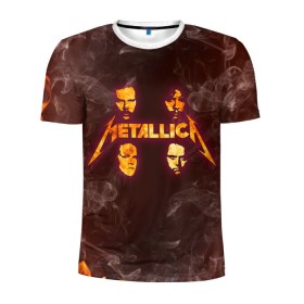 Мужская футболка 3D спортивная с принтом Metallica в городе Новоалтайск, 100% полиэстер с улучшенными характеристиками | приталенный силуэт, круглая горловина, широкие плечи, сужается к линии бедра | james alan hetfield | джеймс хетфилд | кирк хэмметт | ларс ульрих | металлика | музыка | роберт трухильо | трэш метал | хеви метал