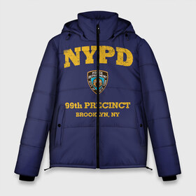 Мужская зимняя куртка 3D с принтом Бруклин 9-9 департамент NYPD в городе Новоалтайск, верх — 100% полиэстер; подкладка — 100% полиэстер; утеплитель — 100% полиэстер | длина ниже бедра, свободный силуэт Оверсайз. Есть воротник-стойка, отстегивающийся капюшон и ветрозащитная планка. 

Боковые карманы с листочкой на кнопках и внутренний карман на молнии. | 99 | brooklyn 99 | police | бруклин | бруклин 9 9 | девять девять | департамент | джейк | джеффордс | значок | логотип | нью йорк | перальта | сериал | терри | чарльз бойл