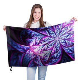 Флаг 3D с принтом FRACTAL COLLECTION в городе Новоалтайск, 100% полиэстер | плотность ткани — 95 г/м2, размер — 67 х 109 см. Принт наносится с одной стороны | abstract | abstraction | color | fractal | geometry | paitnt | polygon | polygonal | psy | абстракция | геометрия | краски | неоновые | полигоны | психоделика | фрактал