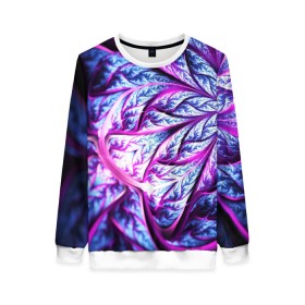 Женский свитшот 3D с принтом FRACTAL COLLECTION в городе Новоалтайск, 100% полиэстер с мягким внутренним слоем | круглый вырез горловины, мягкая резинка на манжетах и поясе, свободная посадка по фигуре | abstract | abstraction | color | fractal | geometry | paitnt | polygon | polygonal | psy | абстракция | геометрия | краски | неоновые | полигоны | психоделика | фрактал
