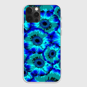 Чехол для iPhone 12 Pro Max с принтом Голубые хризантемы в городе Новоалтайск, Силикон |  | 8 марта | голубые хризантемы | голубые цветы | хризантемы | цветы
