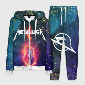 Мужской костюм 3D с принтом Metallica(+спина) в городе Новоалтайск, 100% полиэстер | Манжеты и пояс оформлены тканевой резинкой, двухслойный капюшон со шнурком для регулировки, карманы спереди | james alan hetfield | rock | джеймс хетфилд | кирк хэмметт | ларс ульрих | металлика | музыка | роберт трухильо | рок | трэш метал | хеви метал
