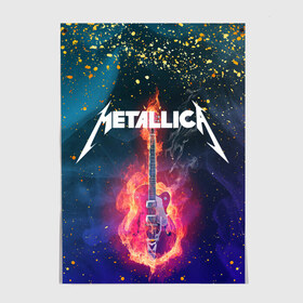 Постер с принтом Metallica(+спина) в городе Новоалтайск, 100% бумага
 | бумага, плотность 150 мг. Матовая, но за счет высокого коэффициента гладкости имеет небольшой блеск и дает на свету блики, но в отличии от глянцевой бумаги не покрыта лаком | james alan hetfield | rock | джеймс хетфилд | кирк хэмметт | ларс ульрих | металлика | музыка | роберт трухильо | рок | трэш метал | хеви метал