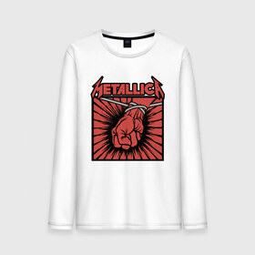 Мужской лонгслив хлопок с принтом Metallica в городе Новоалтайск, 100% хлопок |  | james alan hetfield | rock | джеймс хетфилд | кирк хэмметт | ларс ульрих | металлика | музыка | роберт трухильо | рок | трэш метал | хеви метал