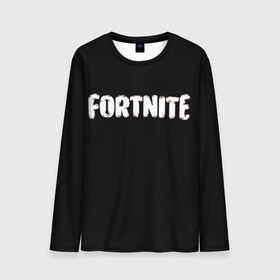 Мужской лонгслив 3D с принтом FORTNITE в городе Новоалтайск, 100% полиэстер | длинные рукава, круглый вырез горловины, полуприлегающий силуэт | fortnite | fortnite2 | logo | игра | логотип | призрак | тень | фортнайт