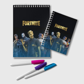 Блокнот с принтом FORTNITE 2 SEASON (CHAPTER 2) в городе Новоалтайск, 100% бумага | 48 листов, плотность листов — 60 г/м2, плотность картонной обложки — 250 г/м2. Листы скреплены удобной пружинной спиралью. Цвет линий — светло-серый
 | Тематика изображения на принте: 12 season | 12 сезон | 2 chapter | 2 глава | 2 сезон | 2 часть | fortnite | новый | фортнайт