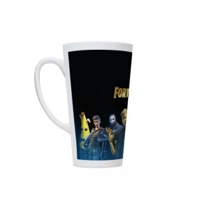 Кружка Латте с принтом FORTNITE 2 SEASON (CHAPTER 2) в городе Новоалтайск, Белая керамика | Объем 480 мл; Высота 150 мм; Диаметр 90 мм | 12 season | 12 сезон | 2 chapter | 2 глава | 2 сезон | 2 часть | fortnite | новый | фортнайт