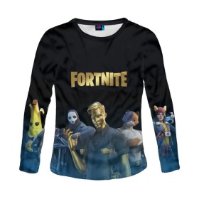 Женский лонгслив 3D с принтом FORTNITE 2 SEASON (CHAPTER 2) в городе Новоалтайск, 100% полиэстер | длинные рукава, круглый вырез горловины, полуприлегающий силуэт | 12 season | 12 сезон | 2 chapter | 2 глава | 2 сезон | 2 часть | fortnite | новый | фортнайт