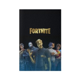 Обложка для паспорта матовая кожа с принтом FORTNITE 2 SEASON (CHAPTER 2) в городе Новоалтайск, натуральная матовая кожа | размер 19,3 х 13,7 см; прозрачные пластиковые крепления | 12 season | 12 сезон | 2 chapter | 2 глава | 2 сезон | 2 часть | fortnite | новый | фортнайт