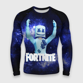 Мужской рашгард 3D с принтом Marshmello в городе Новоалтайск,  |  | fortnite | fortnite2 | marshmello | игра | космос | маршмеллоу | призрак | тень | фортнайт | черная дыра