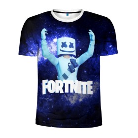 Мужская футболка 3D спортивная с принтом Marshmello в городе Новоалтайск, 100% полиэстер с улучшенными характеристиками | приталенный силуэт, круглая горловина, широкие плечи, сужается к линии бедра | fortnite | fortnite2 | marshmello | игра | космос | маршмеллоу | призрак | тень | фортнайт | черная дыра