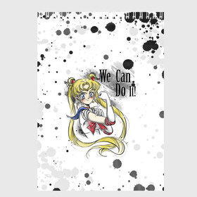 Скетчбук с принтом Sailor Moon We can do it! в городе Новоалтайск, 100% бумага
 | 48 листов, плотность листов — 100 г/м2, плотность картонной обложки — 250 г/м2. Листы скреплены сверху удобной пружинной спиралью | ami | girl | mizuno | moon | sailor | tsukino | usagi | ами | банни | волшебница | девушка | малышка | махо сёдзё | мидзуно | минако | мун | рэй | сейлор | усаги | хино | цукино | чибиуса