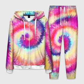 Мужской костюм 3D с принтом Tie Dye vortex в городе Новоалтайск, 100% полиэстер | Манжеты и пояс оформлены тканевой резинкой, двухслойный капюшон со шнурком для регулировки, карманы спереди | art | hype | maelstrom | swirl | tie dye | trend | vortex | акварель | акрил | арт | буйство | вихрь | дизайн | завихрение | краски | красок | тай дай | торнадо | тренд | трендовая | хайповая