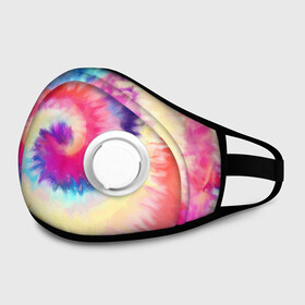 Маска из неопрена с принтом Tie Dye vortex в городе Новоалтайск, неопрен 100% | Форма огибающая нос. Резинки для ушей с дополнительной резинкой на затылке. Клапан для выдоха для активного дыхания при занятиях спортом. Эластичный материал маски и окантовки для лучшего растяжения и прилегания маски.  | art | hype | maelstrom | swirl | tie dye | trend | vortex | акварель | акрил | арт | буйство | вихрь | дизайн | завихрение | краски | красок | тай дай | торнадо | тренд | трендовая | хайповая