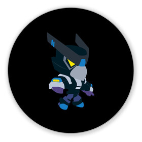 Коврик для мышки круглый с принтом Brawl Stars Night Mecha Crow в городе Новоалтайск, резина и полиэстер | круглая форма, изображение наносится на всю лицевую часть | 8 бит | bea | bo | brawl stars | crow | dynamike | gt max | gt макс | max | mortis | sakura spike | sally leon | sally леон | sandy | spike | беа | бо | бравл старс | динамайк | дэрри | классический 8 бит | кроу | ма