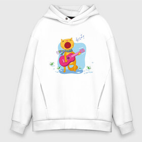 Мужское худи Oversize хлопок с принтом Spring Cat в городе Новоалтайск, френч-терри — 70% хлопок, 30% полиэстер. Мягкий теплый начес внутри —100% хлопок | боковые карманы, эластичные манжеты и нижняя кромка, капюшон на магнитной кнопке | art | cat | flowers | guitar | music | notes | snowdrops | spring | арт | весна | гитара | кот | котик | музыка | ноты | подснежники | цветы