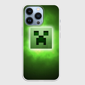 Чехол для iPhone 13 Pro с принтом MINECRAFT | МАЙНКРАФТ (Z) в городе Новоалтайск,  |  | block | creeper | cube | minecraft | pixel | блок | геометрия | крафт | крипер | кубики | майнкрафт | пиксели