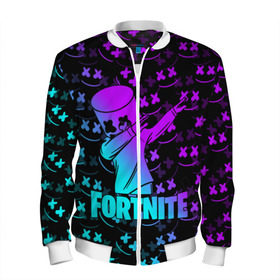 Мужской бомбер 3D с принтом FORTNITE X MARSHMELLO в городе Новоалтайск, 100% полиэстер | застегивается на молнию, по бокам два кармана без застежек, по низу бомбера и на воротнике - эластичная резинка | fortnite | fortnite 2 | fortnite x | marshmello | ninja | ninja hyper streamer | ninja streamer | streamer | tyler blevins | маршмелло | ниндзя | фортнайт | фортнайт 2 | фортнайт глава 2
