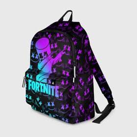 Рюкзак 3D с принтом FORTNITE X MARSHMELLO в городе Новоалтайск, 100% полиэстер | лямки с регулируемой длиной, сверху петелька, чтобы рюкзак можно было повесить на вешалку. Основное отделение закрывается на молнию, как и внешний карман. Внутри два дополнительных кармана, один из которых закрывается на молнию. По бокам два дополнительных кармашка | fortnite | fortnite 2 | fortnite x | marshmello | ninja | ninja hyper streamer | ninja streamer | streamer | tyler blevins | маршмелло | ниндзя | фортнайт | фортнайт 2 | фортнайт глава 2