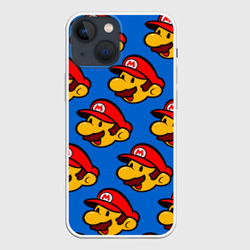 Чехол для iPhone 13 mini с принтом Mario в городе Новоалтайск,  |  | anime | game | japan | mario | nintendo | super mario | texture | trend | аниме | голова | детская | игра | кепка | марио | нинтендо | парню | прикольная | ребенку | текстура | тренд | усы | человек | япония