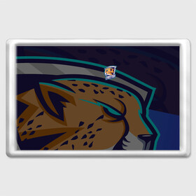 Магнит 45*70 с принтом Форма Cheetah в городе Новоалтайск, Пластик | Размер: 78*52 мм; Размер печати: 70*45 | Тематика изображения на принте: design | logo | mascot | баскетбол | гепард | герои | животное | звери | зверь | киберспорт | кошка | охота | рысь | спортивная | стиль | талисман | фитнес | форма | футбол | хищник | яркие