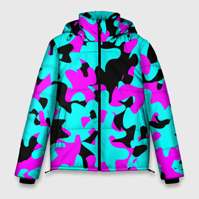 Мужская зимняя куртка 3D с принтом Modern Camouflage в городе Новоалтайск, верх — 100% полиэстер; подкладка — 100% полиэстер; утеплитель — 100% полиэстер | длина ниже бедра, свободный силуэт Оверсайз. Есть воротник-стойка, отстегивающийся капюшон и ветрозащитная планка. 

Боковые карманы с листочкой на кнопках и внутренний карман на молнии. | abstract | camouflage | design | geometry | modern | texture | геометрия | дизайн | камуфляж | современный | текстура