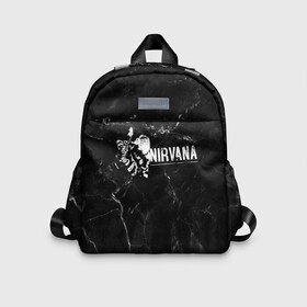 Детский рюкзак 3D с принтом NIRVANA в городе Новоалтайск, 100% полиэстер | лямки с регулируемой длиной, сверху петелька, чтобы рюкзак можно было повесить на вешалку. Основное отделение закрывается на молнию, как и внешний карман. Внутри дополнительный карман. По бокам два дополнительных кармашка | Тематика изображения на принте: cobain | kurt donald cobain | nirvana | smile | альтернативный рок | гранж | дэйв грол | крист новоселич | курт кобейн | нирвана | смайл