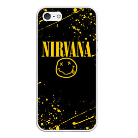 Чехол для iPhone 5/5S матовый с принтом NIRVANA в городе Новоалтайск, Силикон | Область печати: задняя сторона чехла, без боковых панелей | cobain | kurt donald cobain | nirvana | smile | альтернативный рок | гранж | дэйв грол | крист новоселич | курт кобейн | нирвана | смайл