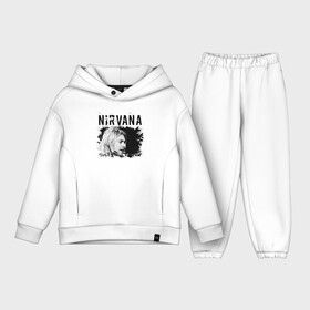 Детский костюм хлопок Oversize с принтом NIRVANA | Kurt Donald (Z) в городе Новоалтайск,  |  | cobain | kurt donald cobain | nirvana | smile | альтернативный рок | гранж | дэйв грол | крист новоселич | курт кобейн | нирвана | смайл