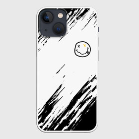 Чехол для iPhone 13 mini с принтом NIRVANA | Kurt Cobain (Z) в городе Новоалтайск,  |  | cobain | kurt donald cobain | nirvana | smile | альтернативный рок | гранж | дэйв грол | крист новоселич | курт кобейн | нирвана | смайл