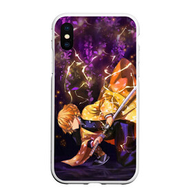 Чехол для iPhone XS Max матовый с принтом KIMETSU NO YAIBA в городе Новоалтайск, Силикон | Область печати: задняя сторона чехла, без боковых панелей | Тематика изображения на принте: demon slayer | kimetsu no yaiba | nezuko | shinobu | slayer | tanjiro | zenitsu | гию томиока | зенитцу | иноске хашибира | клинок рассекающий демонов | незуко | танджиро | шинобу кочо