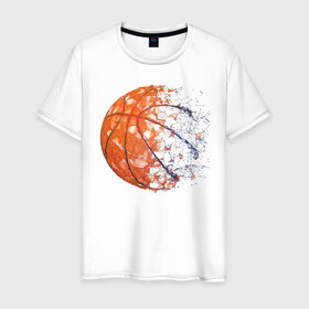 Мужская футболка хлопок с принтом BasketBall в городе Новоалтайск, 100% хлопок | прямой крой, круглый вырез горловины, длина до линии бедер, слегка спущенное плечо. | air | ball | balls | basket | basketball | bulls | game | hip hop | jordan | kobi | lakers | nba | oneill | play | rap | shakil | shaq | sport | баскет | баскетбол | джордан | зож | игра | играть | инста | нба | спорт | стиль | шакил