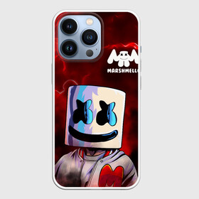 Чехол для iPhone 13 Pro с принтом MARSHMELLO в городе Новоалтайск,  |  | marshmello | music | дым | зефир | зефирка | лого | лого marshmello | лого маршмеллоу | логотип | логотип marshmello | логотип маршмеллоу | маршиеллоу | маска | музыка | музыкант