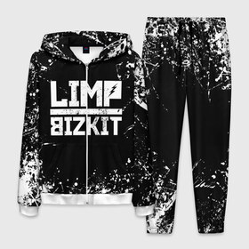 Мужской костюм 3D с принтом Limp Bizkit в городе Новоалтайск, 100% полиэстер | Манжеты и пояс оформлены тканевой резинкой, двухслойный капюшон со шнурком для регулировки, карманы спереди | bizkit | limp | limp bizkit | music | rock | бизкиты | лимп бизкит | лимпы | липкие письки | музыка | рок