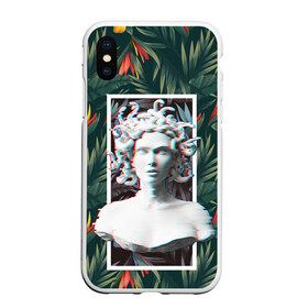 Чехол для iPhone XS Max матовый с принтом Медуза Горгона в городе Новоалтайск, Силикон | Область печати: задняя сторона чехла, без боковых панелей | 8 марта | горгона | женщины | медуза | медуза горгона | растения | фем | цветы
