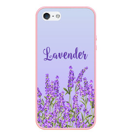 Чехол для iPhone 5/5S матовый с принтом Lavander в городе Новоалтайск, Силикон | Область печати: задняя сторона чехла, без боковых панелей | 8 марта | lavanda | лаванда | праздник | цветы