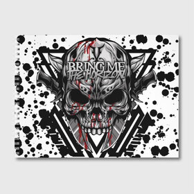 Альбом для рисования с принтом Bring Me the Horizon в городе Новоалтайск, 100% бумага
 | матовая бумага, плотность 200 мг. | Тематика изображения на принте: bmth | metal | music | official | rca records label | rock | sempiternal | video | британская | группа | дэткор | поп | рок