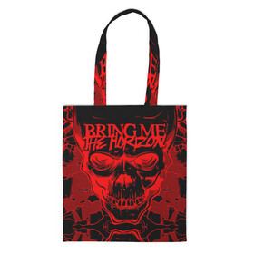 Шоппер 3D с принтом Bring Me the Horizon в городе Новоалтайск, 100% полиэстер | Плотность: 200 г/м2; Размер: 34×35 см; Высота лямок: 30 см | bmth | metal | music | official | rca records label | rock | sempiternal | video | британская | группа | дэткор | поп | рок