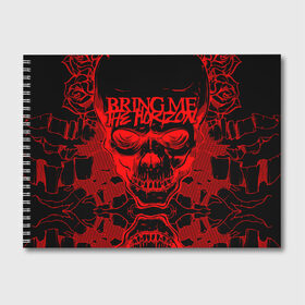 Альбом для рисования с принтом Bring Me the Horizon в городе Новоалтайск, 100% бумага
 | матовая бумага, плотность 200 мг. | Тематика изображения на принте: bmth | metal | music | official | rca records label | rock | sempiternal | video | британская | группа | дэткор | поп | рок