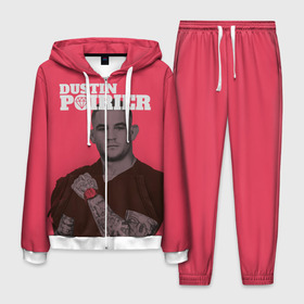 Мужской костюм 3D с принтом Dustin Poirier в городе Новоалтайск, 100% полиэстер | Манжеты и пояс оформлены тканевой резинкой, двухслойный капюшон со шнурком для регулировки, карманы спереди | Тематика изображения на принте: 