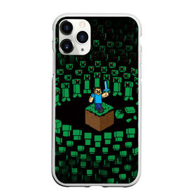 Чехол для iPhone 11 Pro Max матовый с принтом MINECRAFT в городе Новоалтайск, Силикон |  | block | creeper | cube | minecraft | pixel | блок | геометрия | крафт | крипер | кубики | майнкрафт | пиксели