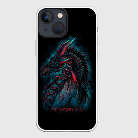 Чехол для iPhone 13 mini с принтом THE ELDER SCROLLS в городе Новоалтайск,  |  | dovahkiin | dragonborn | fus ro dah | rpg | skyrim | tes | tes skyrim | the elder scrolls | the elder scrolls skyrim | докавин | рпг | скайрим