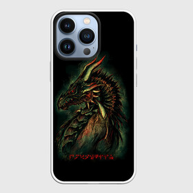 Чехол для iPhone 13 Pro с принтом THE ELDER SCROLLS в городе Новоалтайск,  |  | dovahkiin | dragonborn | fus ro dah | rpg | skyrim | tes | tes skyrim | the elder scrolls | the elder scrolls skyrim | докавин | рпг | скайрим